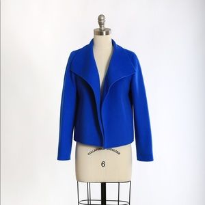 NWOT Talbots blue wool motorcycle jacket S